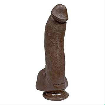 vac u lock marcus cock and balls inch dildo brown